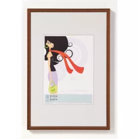  Képkeret, műanyag, 10x15 cm, "New Lifestyle", bronz