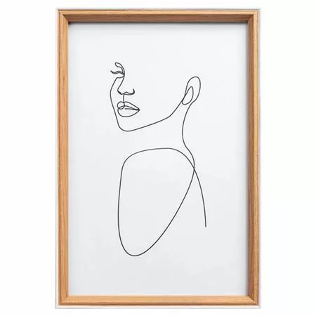 Képkeret, fa, 20x30 cm, "Silhouette", bükkfa