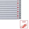 Regiszter, műanyag, A4, A-Z, ESSELTE, szürke