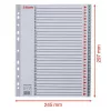 Regiszter, műanyag, A4 Maxi, 1-31, ESSELTE, szürke