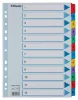 Regiszter, karton, A4, 1-12, ESSELTE "Mylar"