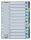Regiszter, karton, A4, 1-12, ESSELTE "Mylar"