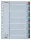 Regiszter, karton, A4, 1-31, ESSELTE "Mylar"