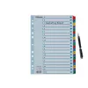 Regiszter, karton, A4, A-Z, ESSELTE "Mylar"