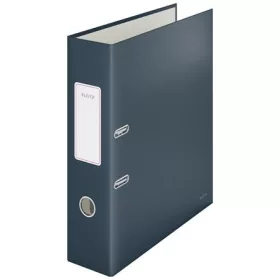   Iratrendező, 80 mm, A4, karton, 180°, LEITZ "Cosy Soft Touch", bársonyszürke