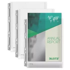   Katalógustartó genotherm, lefűzhető, A4, 170 mikron, narancsos felület, 20 mm, LEITZ "Jumbo Extra"