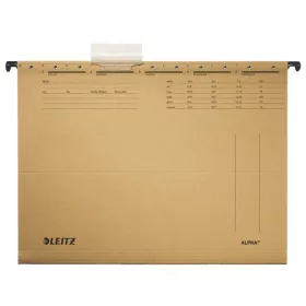 Függőmappa, karton, A4, LEITZ "Alpha Standard", natúr