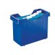 Függőmappa tároló, műanyag, 5 db függőmappával, LEITZ "Plus", kék