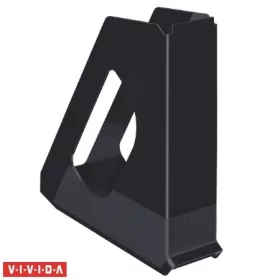   Iratpapucs, műanyag, 68 mm, ESSELTE "Europost", Vivida fekete