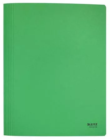 Gyorsfűző, A4, karton, LEITZ "Recycle", zöld