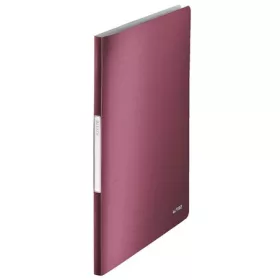   Bemutatómappa, 20 zsebes, A4, LEITZ "Style", gránátvörös