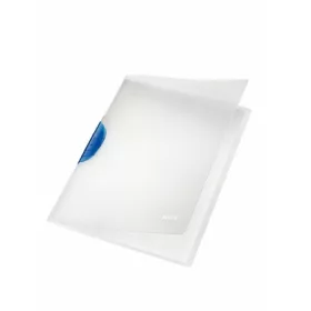   Gyorsfűző, klipes, PP, A4, LEITZ "ColorClip Magic", kék