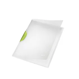   Gyorsfűző, klipes, PP, A4, LEITZ "ColorClip Magic", zöld