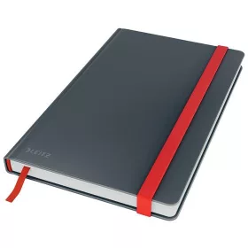 Beíró, A5, kockás, 80 lap, keményfedeles, LEITZ "Cosy Soft Touch", bársonyszürke