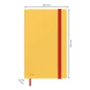 Beíró, A5, vonalas, 80 lap, keményfedeles, LEITZ "Cosy Soft Touch", melegsárga