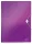 Harmonikamappa, A4, PP, 6 rekeszes, LEITZ "Wow", lila