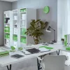 Spirálfüzet, A5, vonalas, 80 lap, LEITZ "Wow", zöld