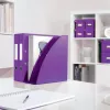 Spirálfüzet, A5, kockás, 80 lap, LEITZ "Wow", lila