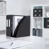 Spirálfüzet, A5, kockás, 80 lap, LEITZ "Wow", fekete