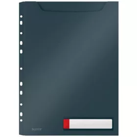   Genotherm, lefűzhető, A4 maxi, LEITZ "Cosy Privacy", bársonyszürke