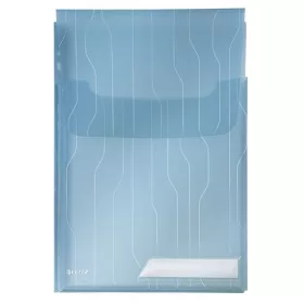   Genotherm, lefűzhető, A4, 200 mikron, füllel, LEITZ "CombiFile Jumbo", kék