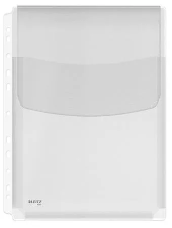 Genotherm, lefűzhető, A4, 170 mikron, narancsos felület, 20 mm, behajtható fül, LEITZ "Jumbo"