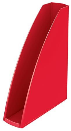 Iratpapucs, műanyag, 60 mm, elöl nyitott, LEITZ "Wow", piros