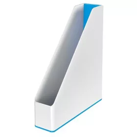   Iratpapucs, műanyag, 73 mm, kettős színhatású, LEITZ "Wow", kék