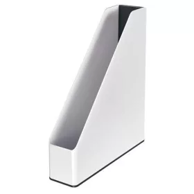 Iratpapucs, műanyag, 73 mm, kettős színhatású, LEITZ "Wow", fekete
