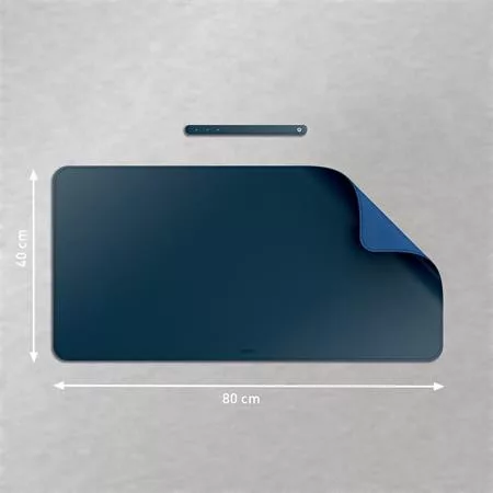 Könyökalátét, 80x40 cm, LEITZ, sötétkék