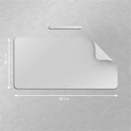 Könyökalátét, 80x40 cm, LEITZ, világosszürke