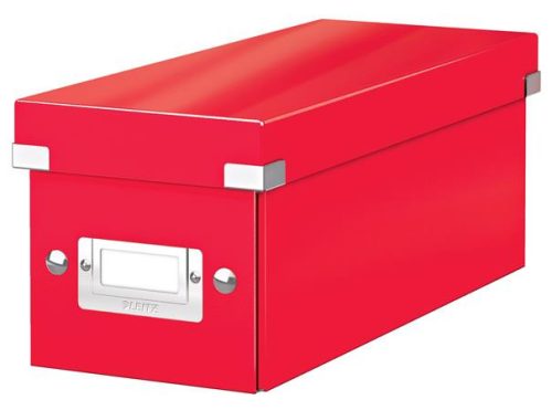 CD-doboz, LEITZ "Click&Store", piros