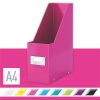 Iratpapucs, PP/karton, 95 mm, LEITZ "Click&Store", rózsaszín
