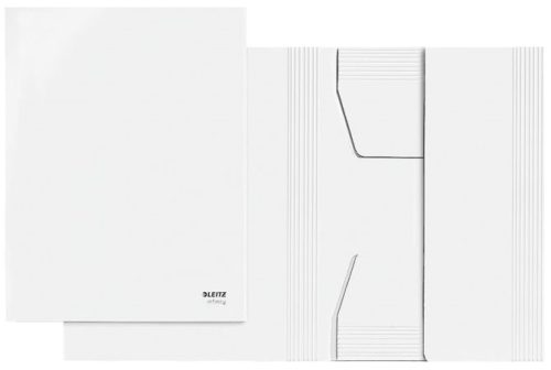 Pólyás dosszié, karton, A4, LEITZ "Infinity", fehér