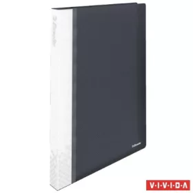   Bemutatómappa, 40 zsebes, A4, kemény borító, ESSELTE "Vivida", fekete