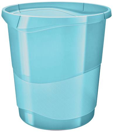 Papírkosár, 14 liter, ESSELTE "Colour'Breeze", áttetsző kék