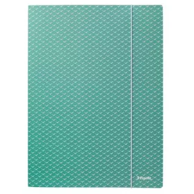   Gumis mappa, karton, A4, ESSELTE "Colour'Breeze", zöld