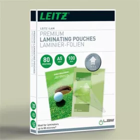 Meleglamináló fólia, 80 mikron, A5, fényes, UDT technológiával, LEITZ "iLam"