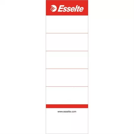 Cserecímke, iratrendezőhöz, kétoldalas, 50x158 mm, ESSELTE, fehér