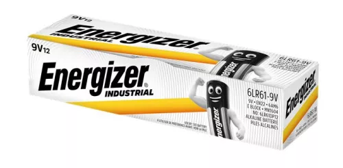 Elem, 9V, 12 db, ENERGIZER "Alkaline Industrial"