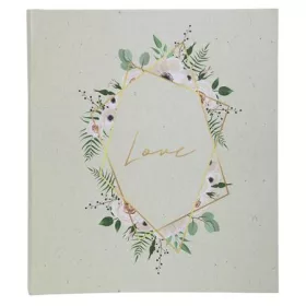   Fotóalbum, csavarozott gerincű, 29x32 cm, 30 lap, EXACOMPTA "CHAMPETRE", fehér