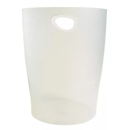 Papírkosár, 15 liter, PP, EXACOMPTA "Office", matt fehér