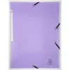 Gumis mappa, PP, A4, EXACOMPTA "Chromaline Pastel", lila