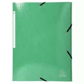   Gumis, mappa, karton, A4, EXACOMPTA "Iderama", sötét zöld