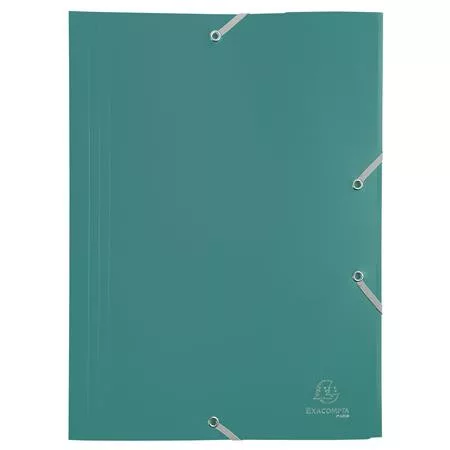 Gumis mappa, PP, A4, EXACOMPTA "Opak", zöld