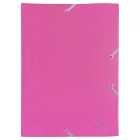 Gumis mappa, PP, A4, EXACOMPTA "Opak", fukszia