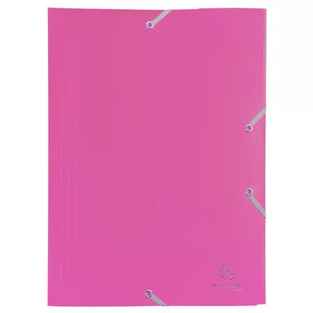 Gumis mappa, PP, A4, EXACOMPTA "Opak", fukszia