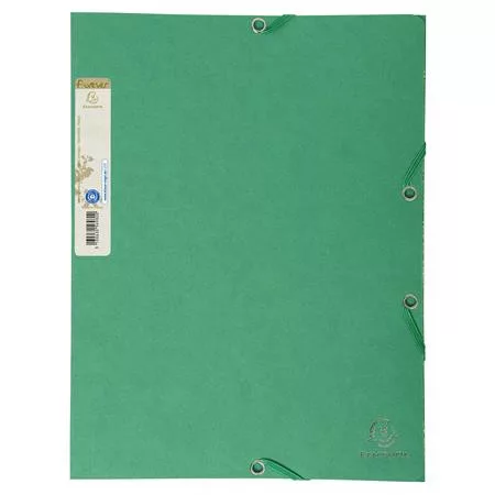 Gumis mappa, karton, A4, EXACOMPTA "Forever®", zöld