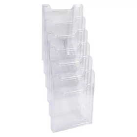   Katalógustartó, fali, A4, álló, 6 rekeszes, EXACOMPTA "Office", áttetsző