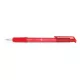 Golyóstoll, 0,4 mm, nyomógombos, FLEXOFFICE "EasyGrip", piros